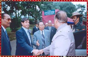 Welcoming His Excellency the Governor of Meghalaya,Shri M.M. Jacob