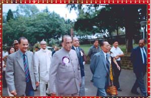 Welcoming His Excellency the Governor of Meghalaya,Shri M.M. Jacob